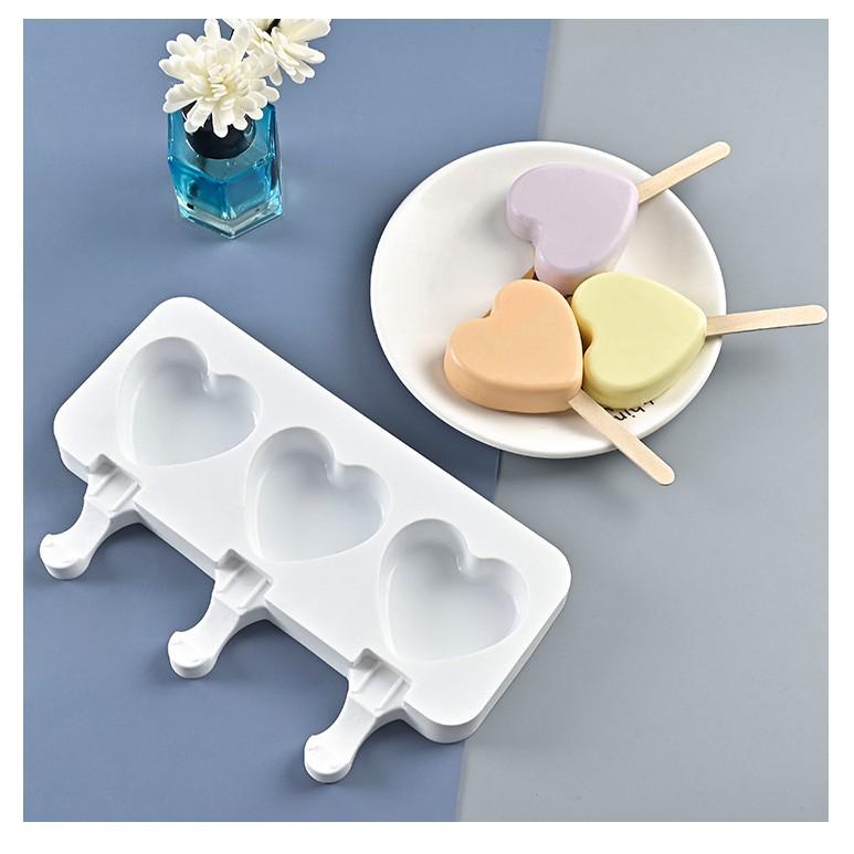 DIY 4-Cavity Oval Silicone Ice Cream & Popsicle Mold