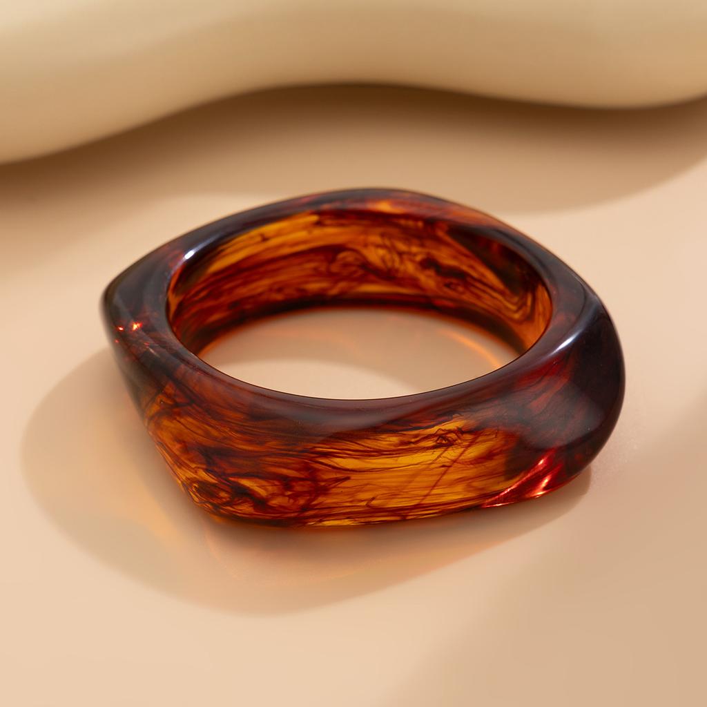 Accessories, Vintage Irregular Smudge Bracelet, Round Wide Acrylic Bracelet for Women