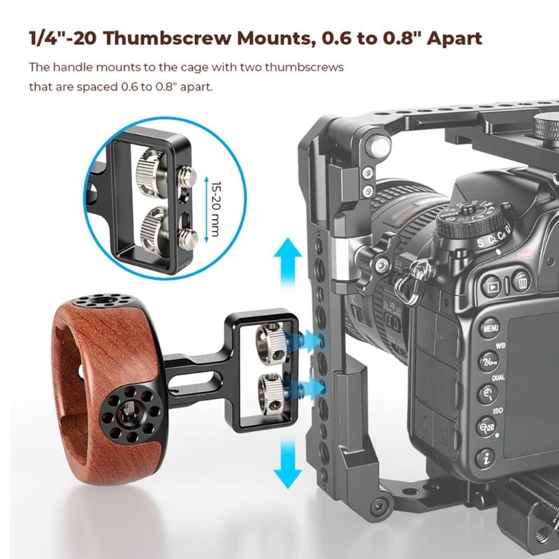 Ergonomic Camera Wheel Side Handle With Construction And Improved Comfort For Prolonged Shoots