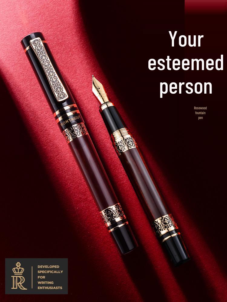 Montagut Legend Series Men's Calligraphy Fountain Pen with Bent Nib for Artistic Practice