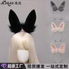 Handmade Plush Animal Ear Headband Girls Cosplay Kawaii Lolita JK Hair Accessory With Bow