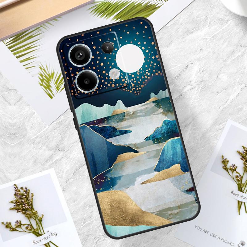 Star Lake Mountains Case For Xiaomi Redmi Note 14 Pro 12 11 10 13 15 Pro Plus Redmi 15 14C 10C 12C 13C 15C Cover