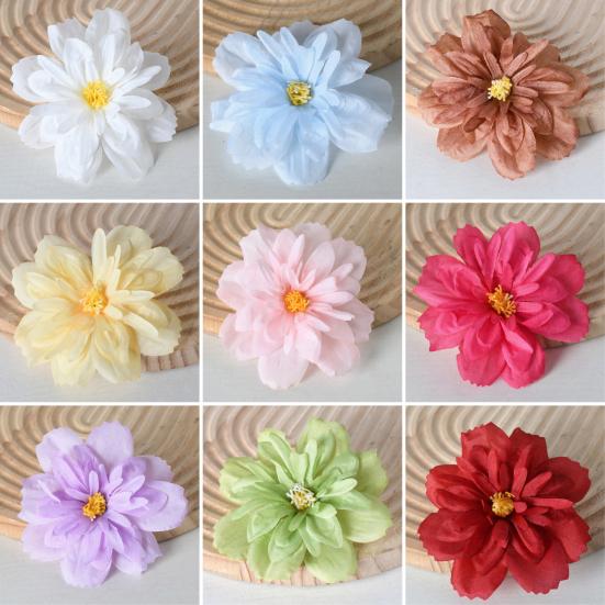 20 Pcs Fake Flowers Heads Artificial Faux Silk Flower Head Bulk for DIY Crafts Wedding Bridal Party Baby Shower Home Decoration