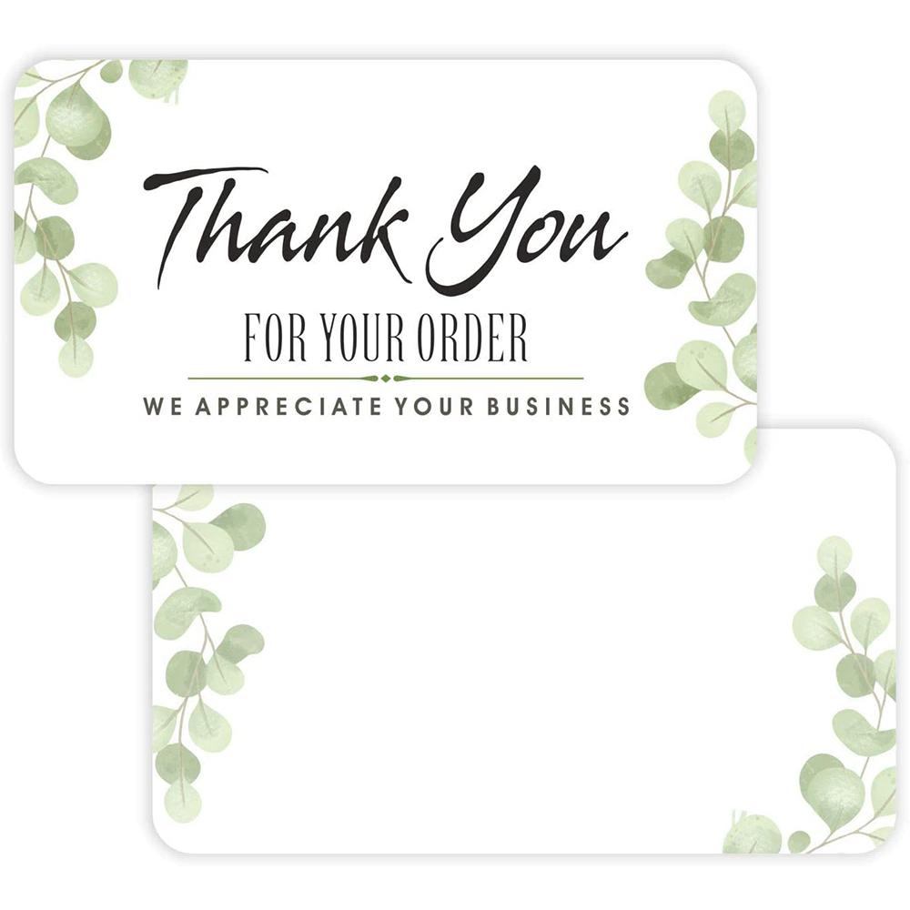 10-30pcs Thank You For Your Order Card Custom Write Your Business Card Small Business Gift Decoration Label Goods Follow Card