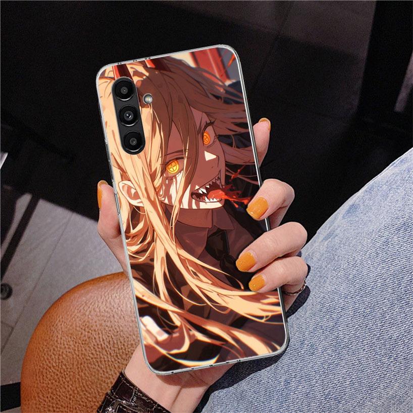 C-Chainsaw Man Power Telefoonhoesje Voor Samsung Galaxy A17 A16 A15 A14 A13 A57 A56 A55 A54 A53 A37 A36 A35 A34 A33 A26 A25 A24 A23