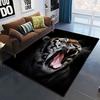Dominanter Tiger 3D-gedruckte Teppiche für Wohnzimmer Schlafzimmer Dekor Dschungeltiere Teppich Zuhause Bettseite Fußmatte Spielbereich Teppiche