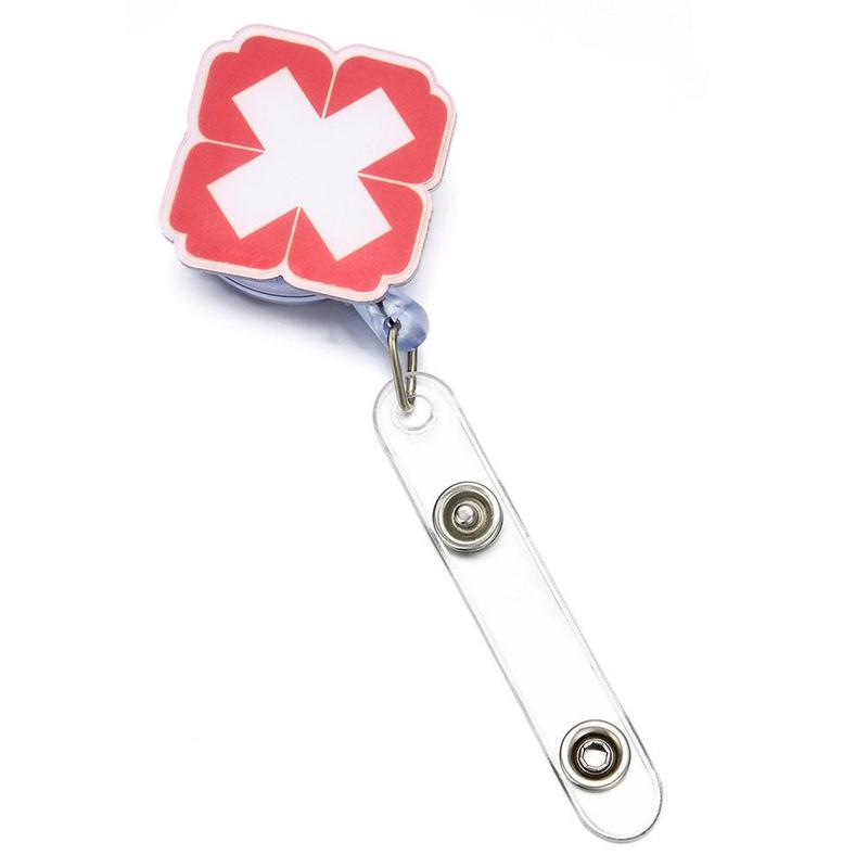 Retractable Badge Reel Nurse Exhibition ID Name Card Holder Office Supplies