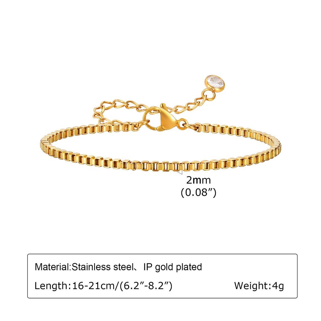 Women's Versatile Twist Chain Bracelet - Stackable and Stylish for Daily Wear