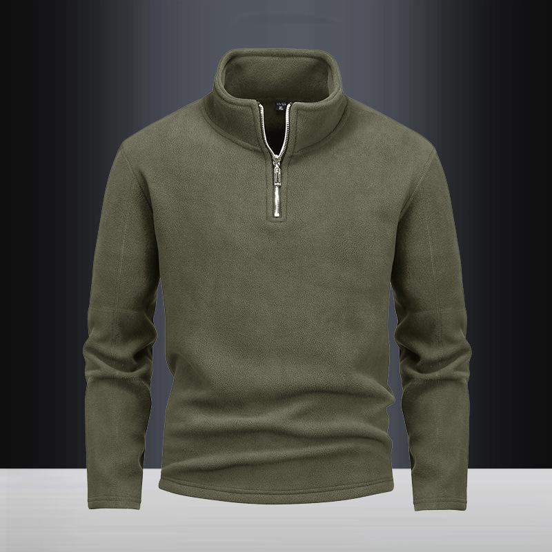 Dlouhý rukáv, moderní a všestranný 450g polar fleece, pohodlný sametový stojáček, oboustranný kardigan s dlouhým rukávem a zapínáním na zip.