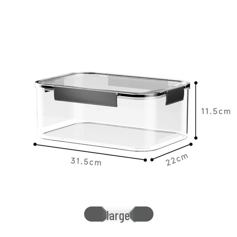 

PET Refrigerator Food Storage Containers with Drainer - 5.5L (5-Pack)