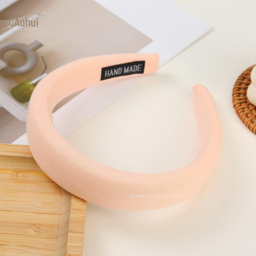 Korean Style Wide Brim Headband: Summer Solid Color Hair Accessory for Women