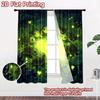 2D Flat Printing 2pcs Curtains Cute Turtles Glowing Hearts Digital Printed Polyester Drapes Birthday Party for Indoor