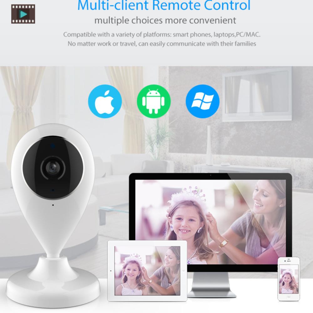 Tuya WiFi Innen-IP-Kamera Drahtlose Smarte Mini-Sicherheitskamera mit HD-Video, Bewegungserkennung & Fernanzeige