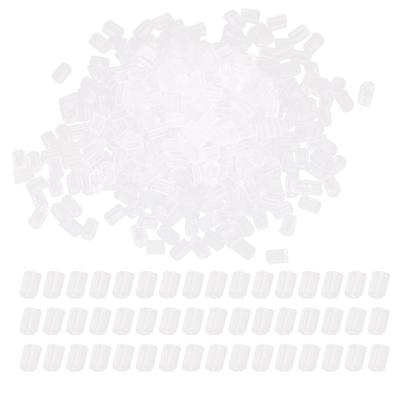 500 piezas Topes de silicona para pendientes Suaves Transparentes Soporte para pendientes Repuesto de tapón para los oídos Accesorio