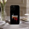 Custodia per Telefono N-Never G-give U-up Per iPhone 17pro, 16,15,14,13,12,11 X XR Plus, Altri Cover Morbida Nera