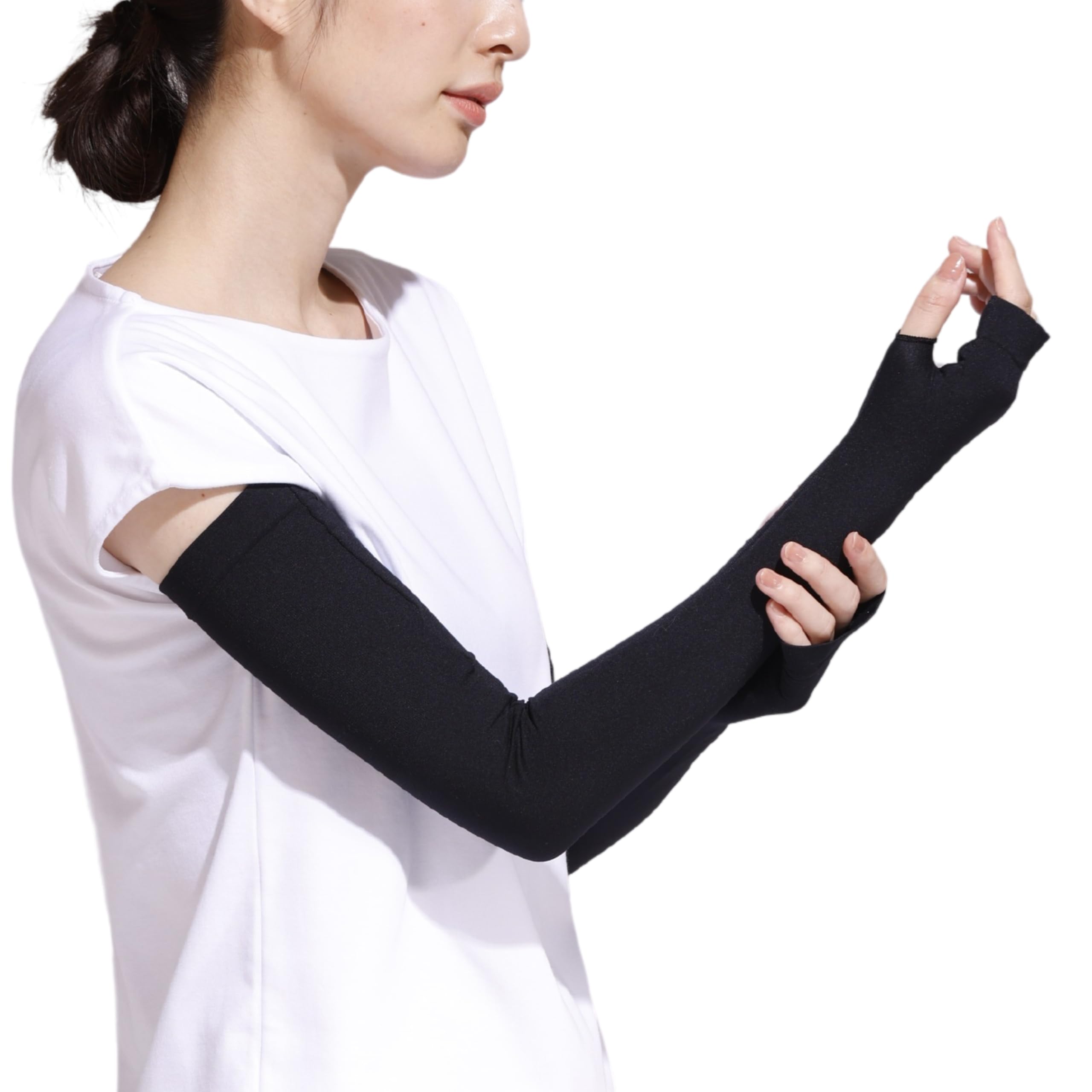 

Рукав Защищает Кончики Пальцев от УФ-Лучей Делает Стройнее Ваши Проблемные Зоны Формирователь Верхней Части Руки для [Lucien] Закрывает, Защита, [Мгновенная Проблема] чёрный