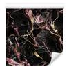 Marble Wallpaper Black, Brown, Burgundy and Rust for Living Room and Bedroom 50x1000