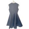 YOKOCHAN YCD-220-589 Back Gathered Cotton Dress dress 38 NavyUsed