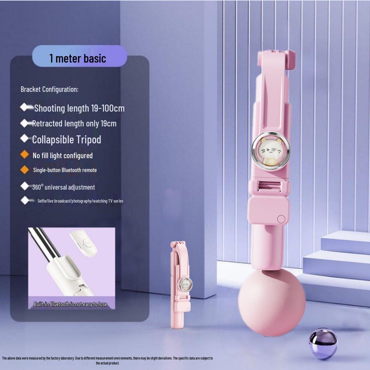 

2025 Compact 1.3m Handheld Selfie Stick for Outdoor Photography