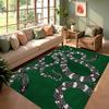 Art Deco Snake Print Non-Slip Area Rug Washable Absorbent Living Room Rug for Home Bedroom Kitchen Bathroom Decor