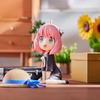 Anime spy playhouse Q version sitting position Ania figure model desktop car chassis ornament statue gift