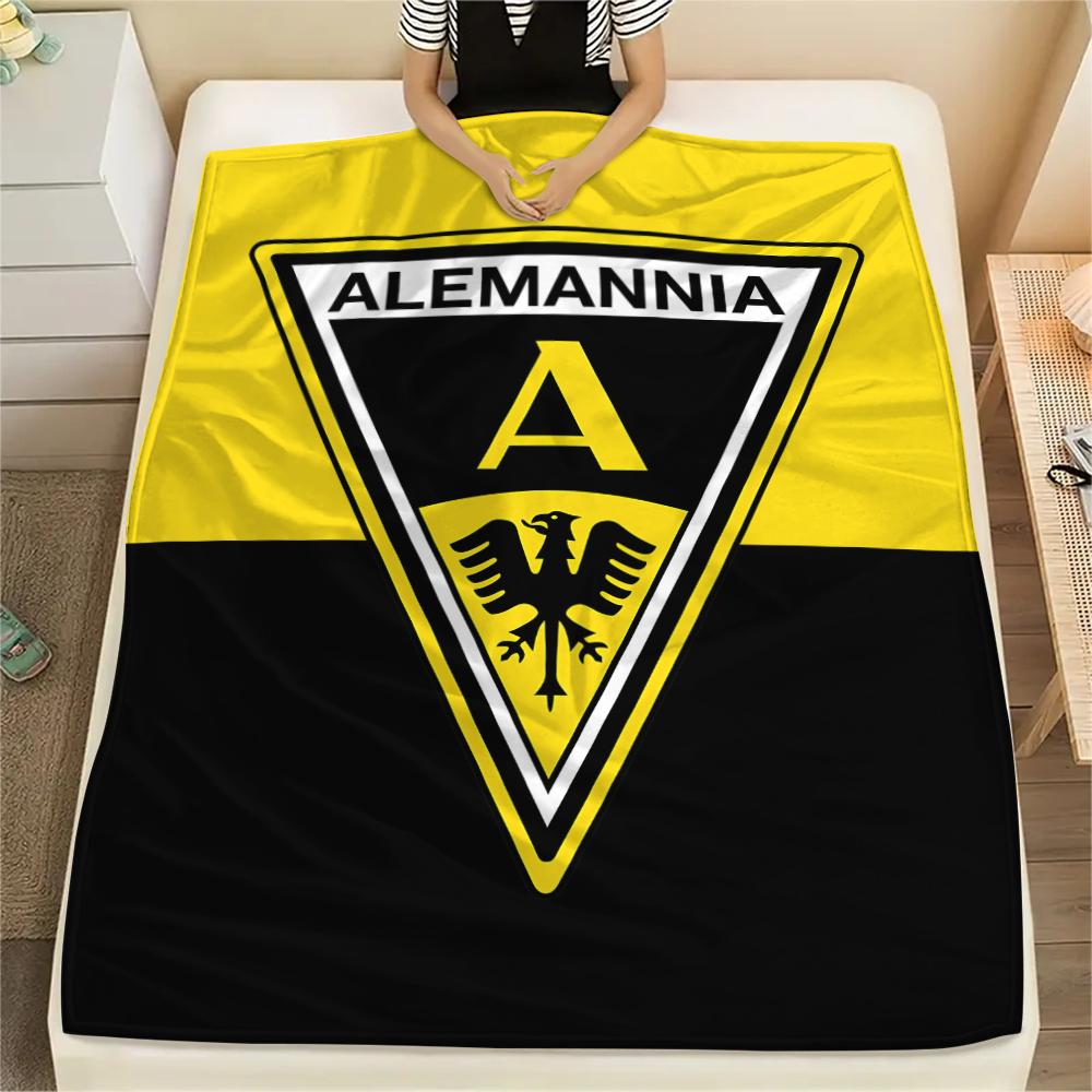 

1PC Alemannia Aachen Print Flannel Blanket, High quality All Seasons, Home Decor, Warmth and Comfort, Perfect for Christmas Gifts 80cm x 120cm