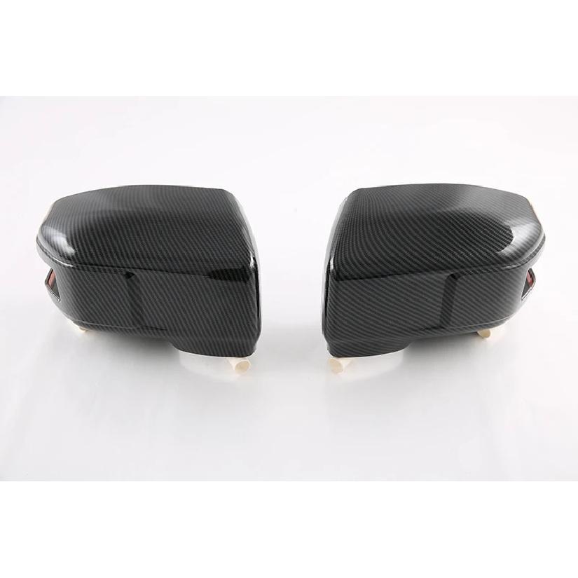 For SsangYong Torres (J100) Carbon Fiber Style Door Side Mirror Cover Trim Rear View Cap Overlay Molding Garnish