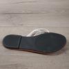 Korean Plus Size Women's Summer Sandals 2024: Stylish Woven Flat Fashion Beach Shoes