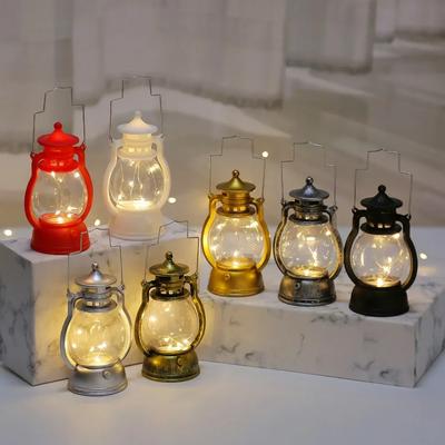 Retro nostalgic vânt lumină lumânare suport LED cal lumină portabil electronic lumânare lumină scenă decor recuzită