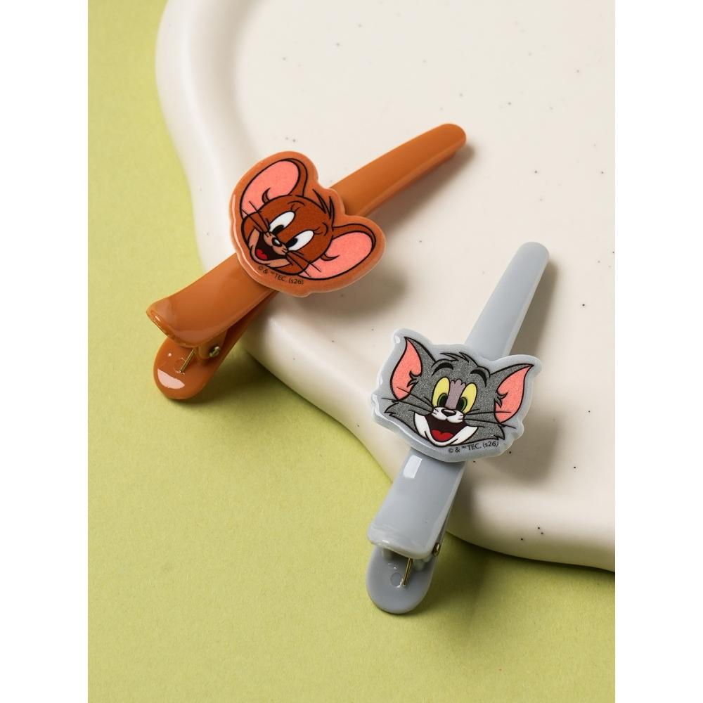 Daiso Tom And Jerry Mini Hair Tongs Pack Of 2