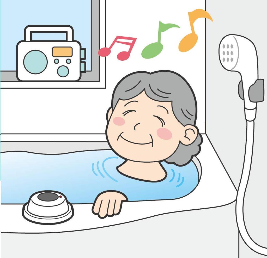 Asahi Denki ELPA Duschradio, das rundum verwendbar ist LCD-Bildschirm, der die Uhr und Temperatur AM/FM ER-W40F Wasser anzeigen kann,