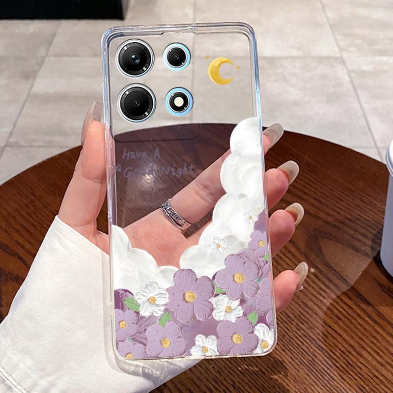 For Infinix Note 30 Case X6833B X6716B X6711 Note30 5G Lovely Cartoon Transparent Soft TPU Phone Case For Infinix Note 30 Cover