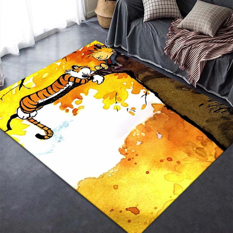 2025 New Calvin and Hobbes Carpet Rug for Living Room Bedroom Home Sofa Decoration,Kids Play Non-slip Floor Mat