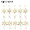 5/10pcsChristmas Snowflake Hooks Holiday Party Christmas Tree Decorations Hooks Fireplace Door Christmas Socks Christmas Balls G
