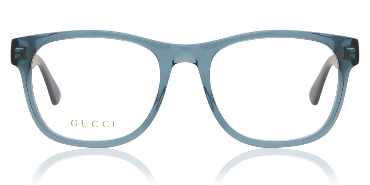 

Gucci Gg0004on 012 Men Eyeglasses Transparent Blue/53