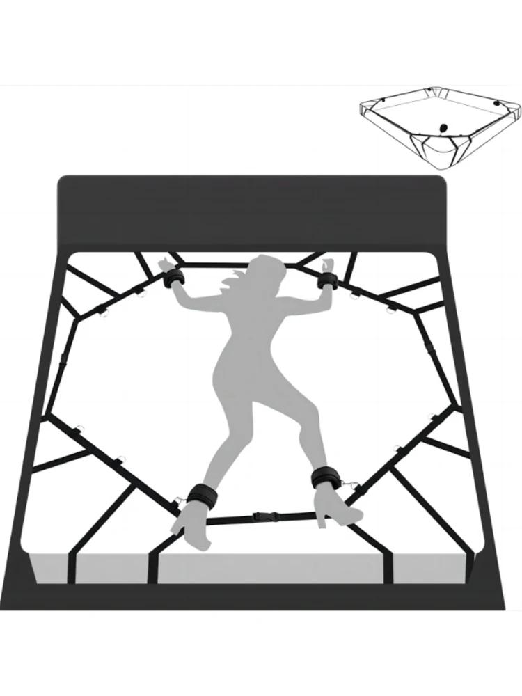 Adult Game Restraints Fetish Erotic Sex Toys For Couples Women Bandage Slave Collars Obedience Handcuffs Master Bondage Kit