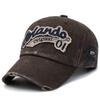Spring And Autumn Vintage Versatile Washed Soft Top Baseball Cap Children'S Letter Embroidered Men'S Cap