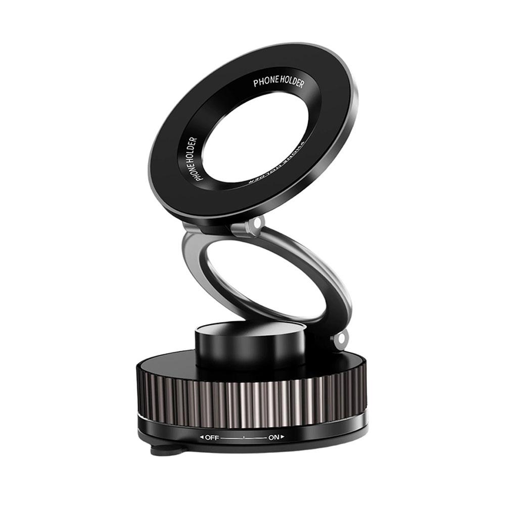 Suporte Universal de Adsorção Magnética Suporte de Telefone para Carro Suporte Magnético Ventosa a Vácuo Dobrável Giratório Suporte de Navegação