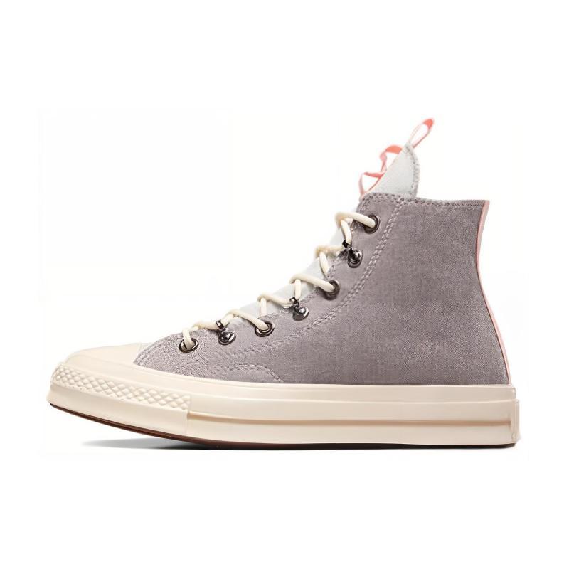 Converse Chuck 70 Utility Round-toe Lace-up Abrasion Absorbing High Top Canvas Shoes Women's Grey