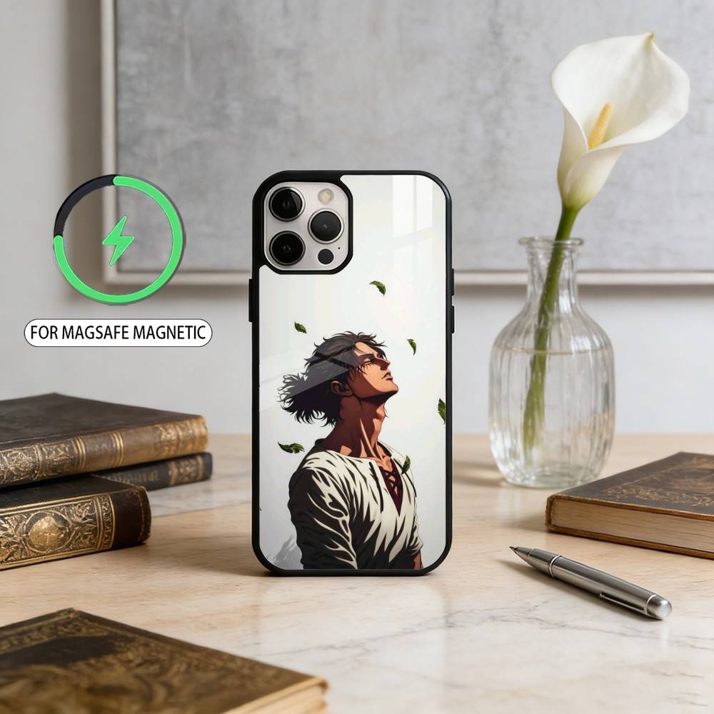 

E-Eren Y-Yeager T-Titans Phone Case For iPhone17,16,15,14,13,12,11 Plus,Pro Max Magnetic For Magsafe Wireless Charging iPhone11PRO