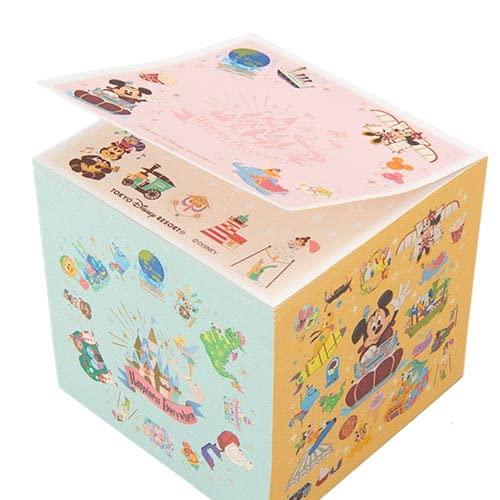 Mickey & Friends Memo Block [Tokyo Disney Resort Exclusive] Park Icon Design Attraction Disney Merchandise Souvenir