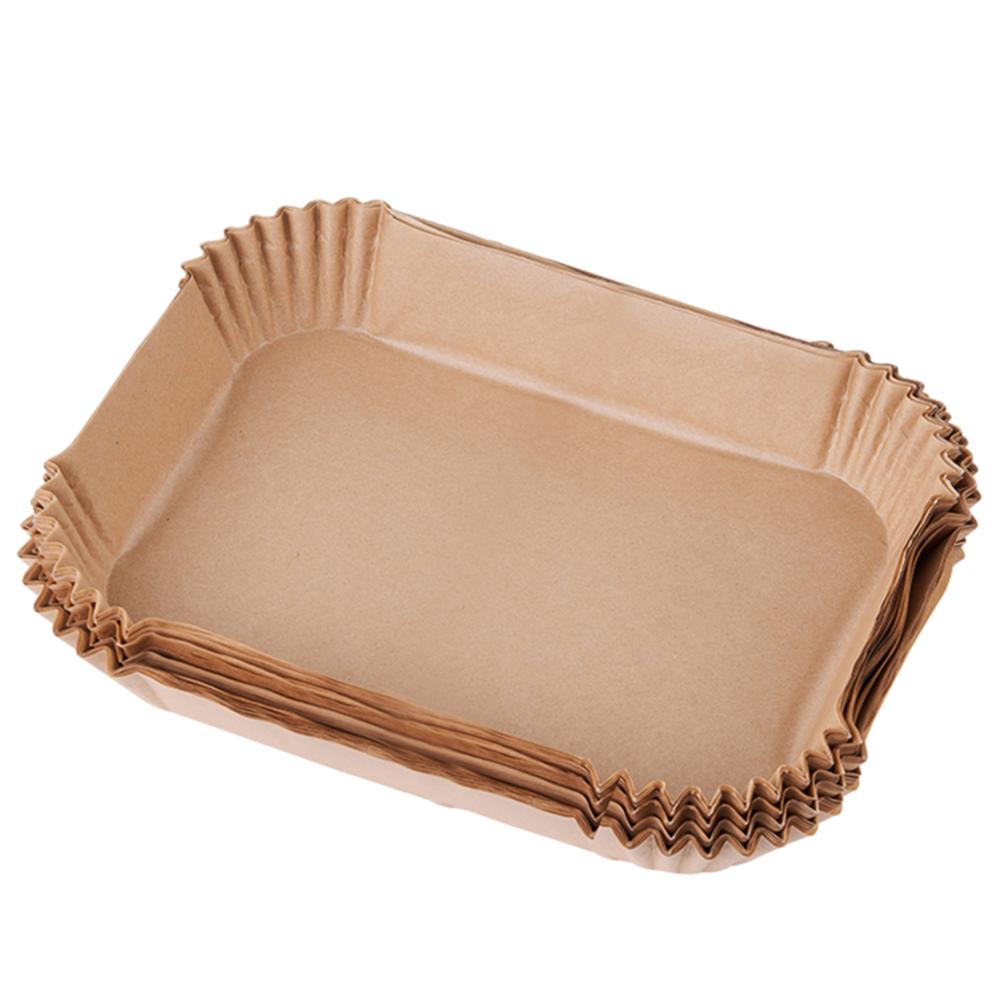 

300pcs 22CM Air Fryer Disposable Paper Square Baking Paper Barbecue Plate NonStick Mat Pad Kitchen Oven Oil Absorbing Paper Tool