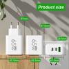 65W Usb Type-C Pd Fast Charging Phone Charger For Iphone For Samsung Xiaomi Huawei Universal Tablet Pad Travel Power Adapter