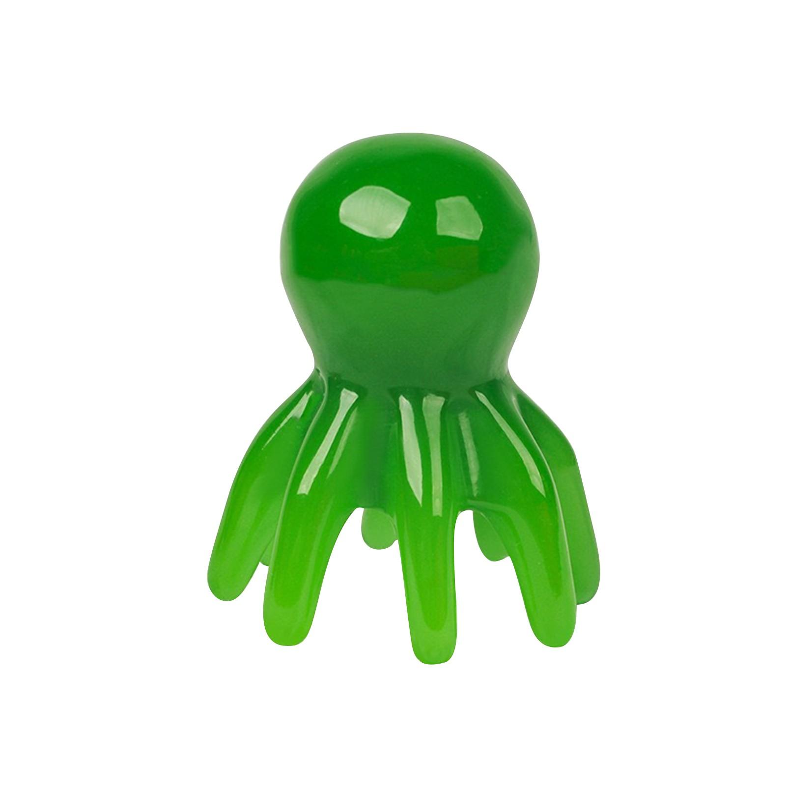 

Массажная расческа Octopuses, массажер для меридианов головы, акупунктурная расческа для головы, портативная массажная расческа Octopuses One Size зелёный