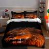 Fiery Lion Portrait Bedding Duvet Cover Sets Duvet Covers Pillowcases Gifts (1 * Duvet Cover 2 * Pillowcases, Without Duvet Insert)