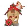 Robin Bird House Figurine