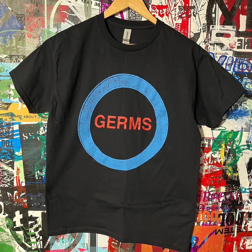 

Germs Shirt germs, punk, black. flag, minutemen, adolescents, Unisex t-shirt 4XL