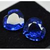 18.89 Ct Natural Flawless Blue Tanzanite Heart Cut Loose Gemstone Pair