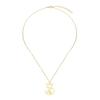 Kinitial Stainless Steel Women's Animal Fox Charm Pendant Necklace Hollow Animal Jewelry