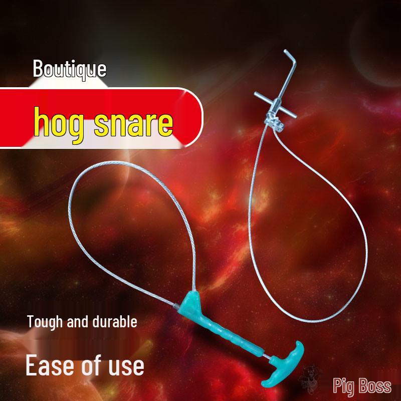 Stainless Steel Hog Restraint Snare: Veterinary Livestock Catching Equipment